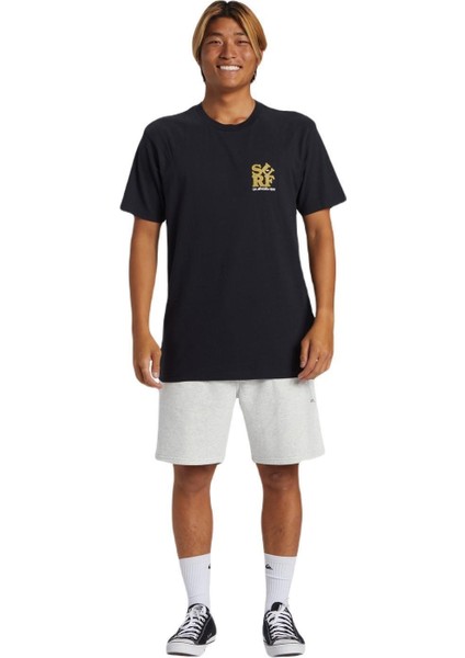 Surf Moe Erkek Siyah Tshirt AQYZT09542-10010