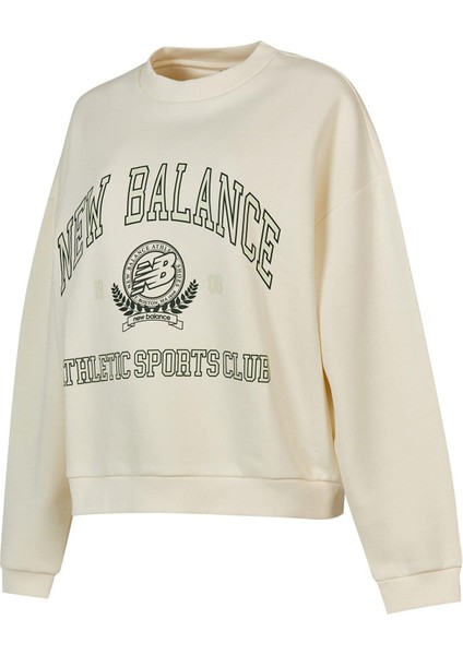 WNC3404 Beyaz Kadın Sweatshirt