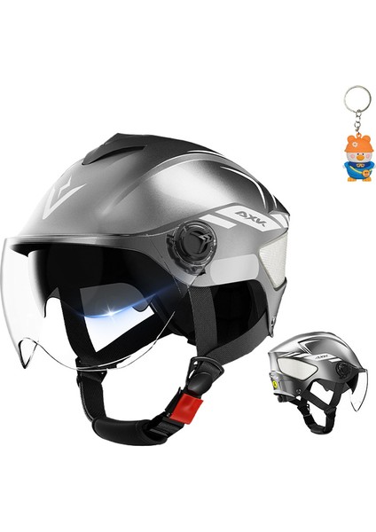 Kask Elektrikli Motosiklet Kask Erkek Kadın Güvenlik Kask Dört Mevsim (Yurt Dışından)