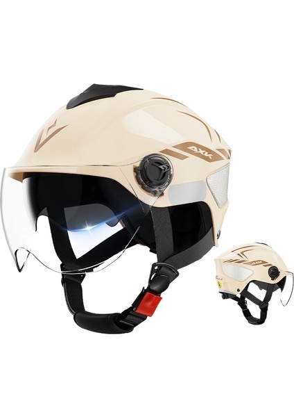 Kask Elektrikli Motosiklet Kask Erkek Kadın Güvenlik Kask Dört Mevsim (Yurt Dışından)