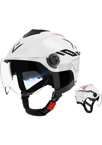 Kask Elektrikli Motosiklet Kask Erkek Kadın Güvenlik Kask Dört Mevsim (Yurt Dışından)