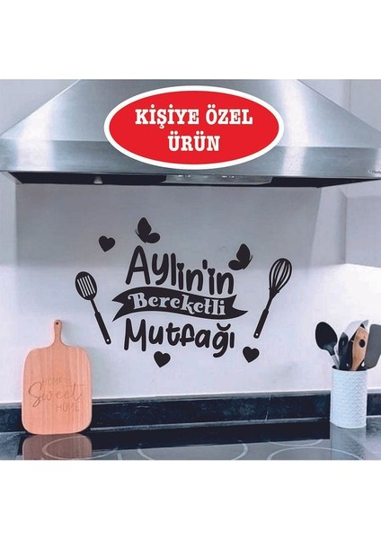 Siyah Ahşap Kişiye Özel Mutfak Konsepti Duvar Dekorasyonu- 35 x 50 cm Duvar Süsü Tablo