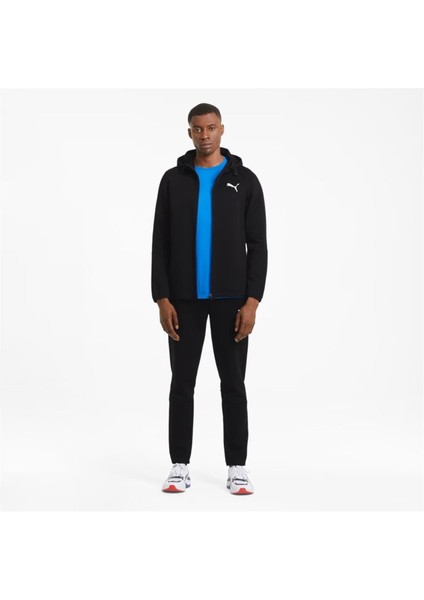 Erkek Puma Black Puma Evostrıpe Core Fz Hoodie Siyah Erkek Hoodie