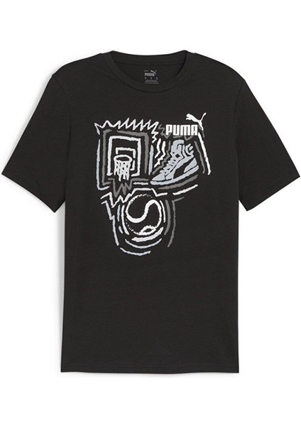 Graphics Year of Sports Siyah Erkek T-Shirt