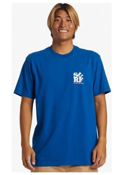 Surf Moe Erkek Mavi Tshirt AQYZT09542-12227