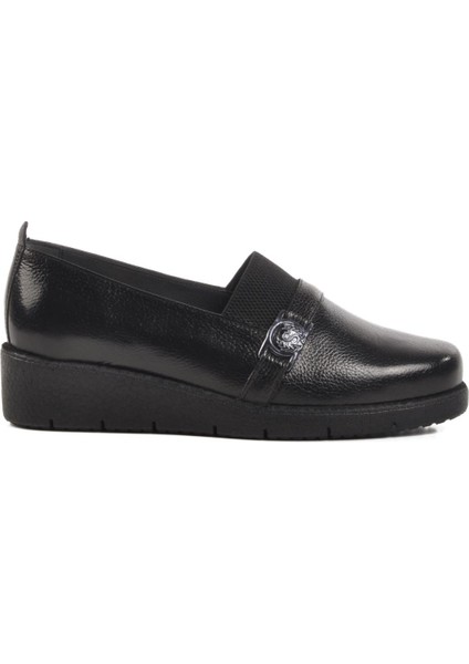 BB0114 Z Siyah Hakiki Deri Kadın Günlük Ayakkabı modelleri