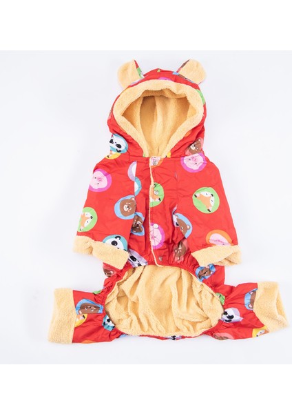 Kırmızı Animals Büyük Köpek Mont Büyük Irk Yağmurluk Köpek Kıyafeti fırsatları