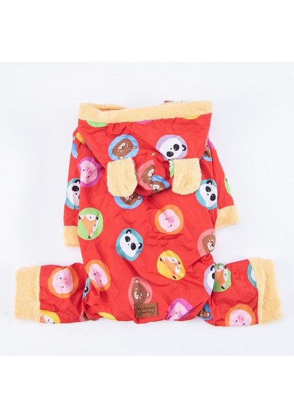 Kırmızı Animals Büyük Köpek Mont Büyük Irk Yağmurluk Köpek Kıyafeti indirimleri