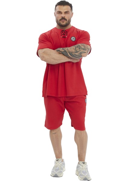 Oversize Pamuk T-Shirt Bağcıklı Rag Top Stilya 3372 modelleri