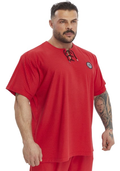 Oversize Pamuk T-Shirt Bağcıklı Rag Top Stilya 3372 fırsatları