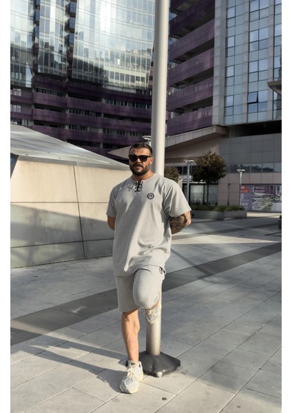 Oversize Pamuk T-Shirt Bağcıklı Rag Top Stilya 3372 modelleri
