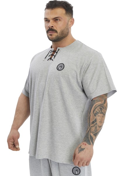 Oversize Pamuk T-Shirt Bağcıklı Rag Top Stilya 3372 indirimleri