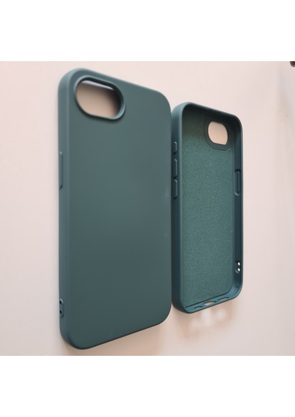 Apple iPhone 16E Uyumlu Lansman Içi Süet Esnek Silikon Kılıf