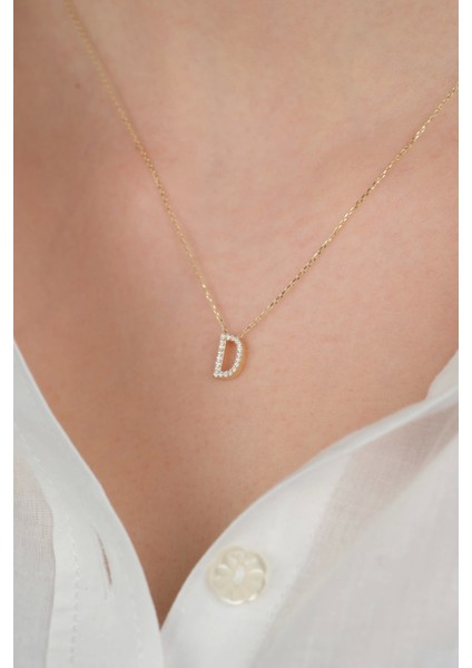 14 Ayar Altın Taşlı D Harfi 802 fiyatları