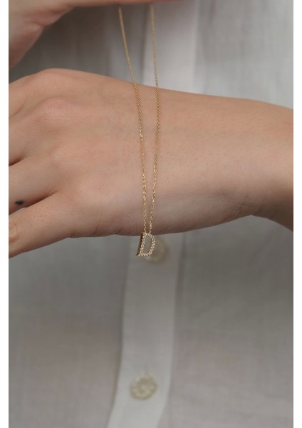 14 Ayar Altın Taşlı D Harfi 802 fırsatları