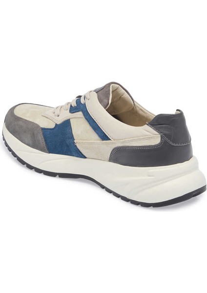 Gri Hakiki Deri Erkek Sneaker - E24I1AY56911-C11