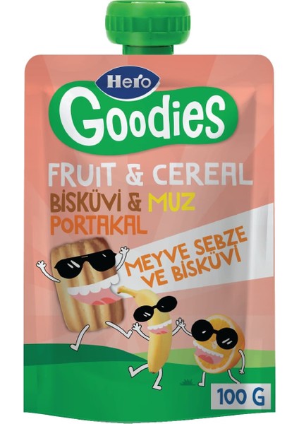 Goodıes Muz Portakal Bisküvi Pouch