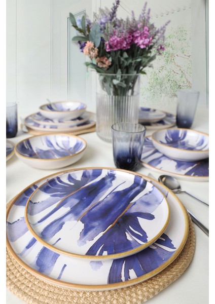 Brush & Bloom Yemek Takımı 18 Parça 6 Kişilik 22956 fırsatları