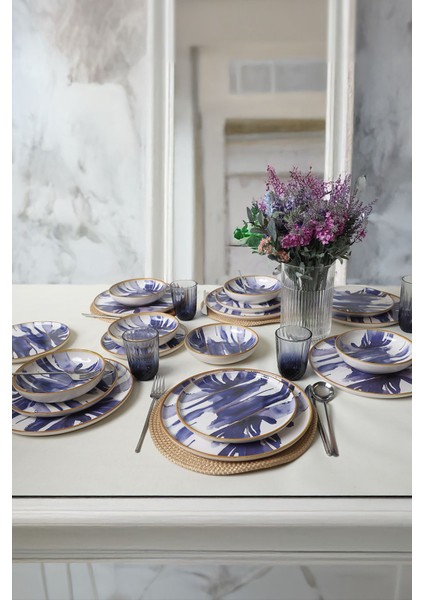 Brush & Bloom Yemek Takımı 18 Parça 6 Kişilik 22956 indirimleri