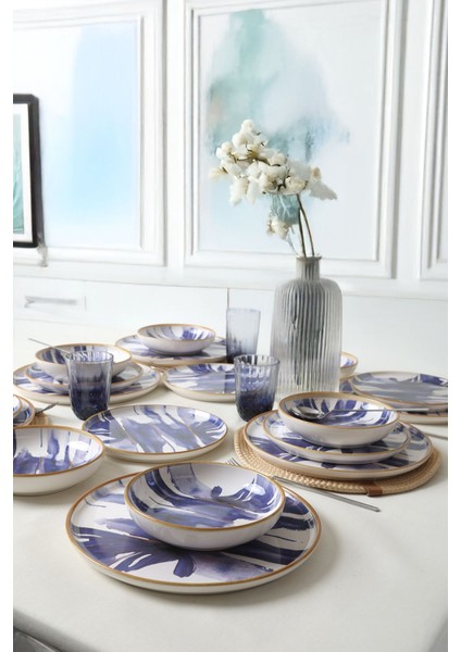 Brush & Bloom Yemek Takımı 18 Parça 6 Kişilik 22956