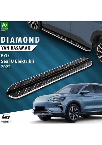 S-Dizayn Byd Seal U Elektrikli Diamond Krom Krom Yan Basamak 193 cm 2022 Üzeri A+ Kalite