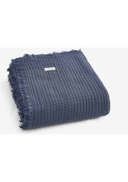 Adya Çift Kişilik Yatak Örtüsü 240x260 Denim