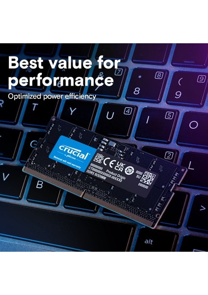 128GB Kit (2X64GB) DDR5-5600 Sodımm CL46 Notebook Ram Bellek CT2K64G56C46S5 modelleri