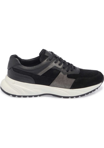Siyah Hakiki Deri Erkek Sneaker - E24I1AY56911-A01 modelleri