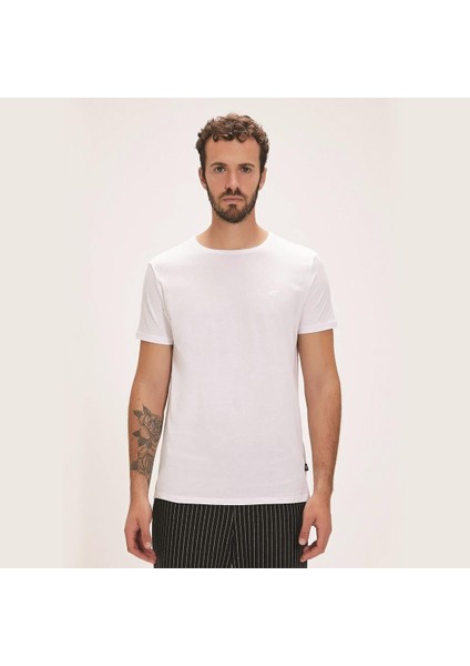Solid Erkek T-Shirt - Kırık Beyaz modelleri