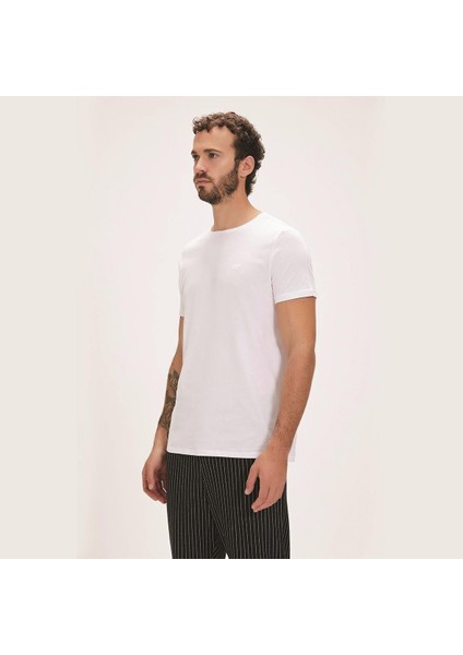 Solid Erkek T-Shirt - Kırık Beyaz fırsatları