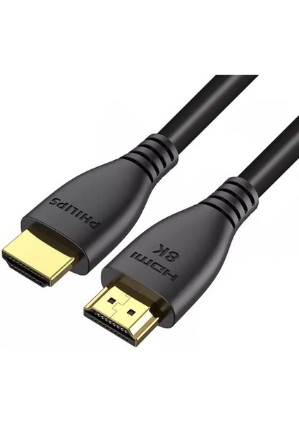 Philips 2 Metre 8K-60HZ 4K-120HZ V2.1 HDMI Görüntü Kablosu (SWV7250/93-T-2.0)