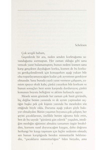 Babaya Mektup - Franz Kafka