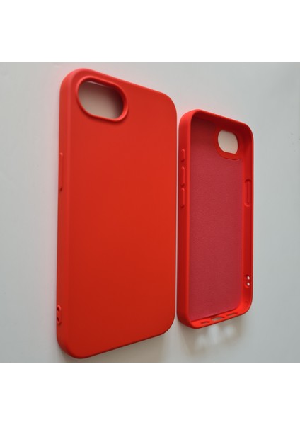 Apple iPhone 16E Uyumlu Lansman Içi Süet Esnek Silikon Kılıf