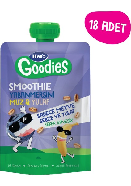 Goodıes Yabanmersini Muz Yulaf Pouch