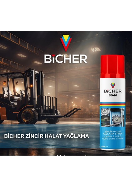 Bıcher Zincir Halat Yağlama Spreyi