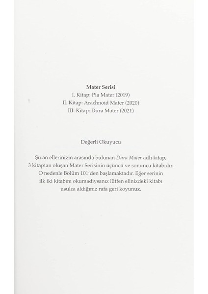 Dura Mater - Serkan Karaismailoğlu