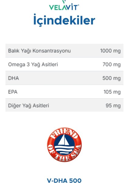 V-Dha 500 30 Yumuşak Jel Kapsül modelleri