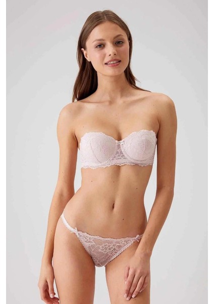 4563 Pierre Cardin Balenli Straplez Destekli Sütyen Takımı fırsatları