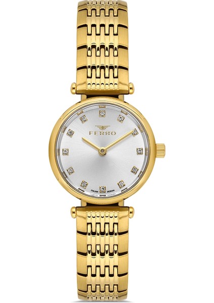 Sarı Çelik Kordon Kadın Kol Saati FL43020A-B