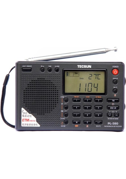 Radio PL-380 Dsp Fm Am Stereo World Band Receiver,small Size Radio
