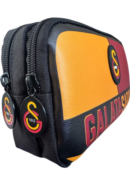 Galatasaray Lisanslı Jumbo Boy Çift Gözlü Kalem Çantası