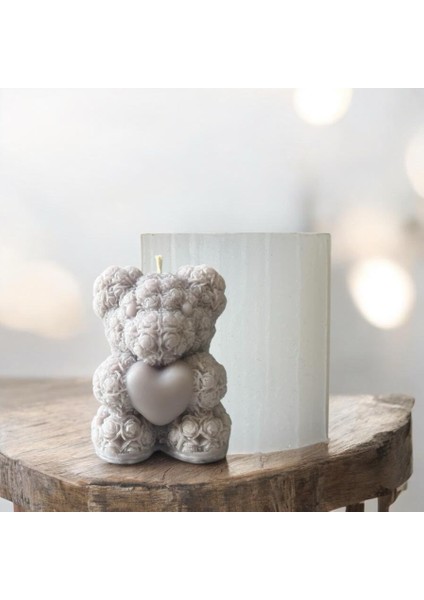 Küçük Boy Kalpli Ayıcık Silikon Kalıp fiyatları