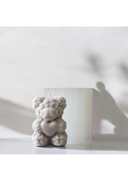 Küçük Boy Kalpli Ayıcık Silikon Kalıp modelleri