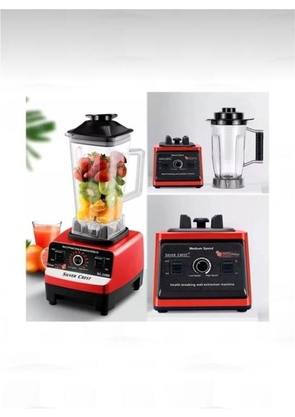 Çok Fonksiyonlu Blender 6500w Profesyonel Buz Kırma Özellikli Meyve Sebze Öğütücü Blender