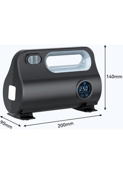 ST-5523 LED Işıklı Taşınabilir Hava Pompası Kompresör Araç Lastik Şişirme Makinesi