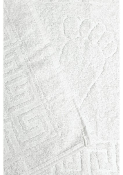 5 Li Otel Ayak Havlusu Bukle Ayak Izli 50 x 70 cm Beyaz 12/1 Avs 200 gr