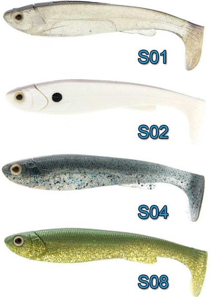 L16 Shad Soft Swimbait 12cm 20gr Silikon Yem