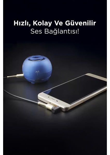 Xf-09 Siyah Altın Uçlu Araç Müzik Ses Kablosu Stereo Aux Akordiyon Kablo 3.5mm indirimleri