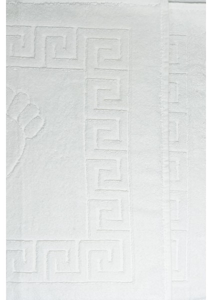 5 Li Otel Ayak Havlusu Bukle Ayak Izli 50 x 70 cm Beyaz 16/2 Avs 250 gr