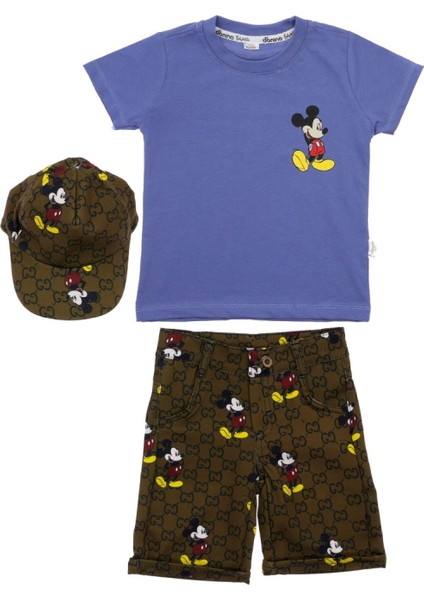 Erkek Çocuk Takım Şortlu Baskılı